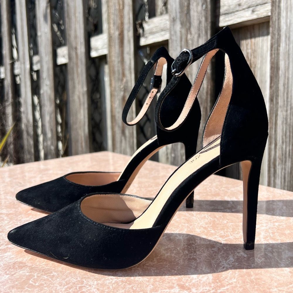Rachel Zoe pointed toe stiletto heel with ankle strap